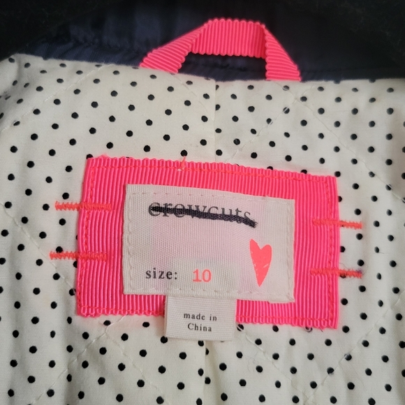 Crewcuts navy wool faux fur peacoat ( Girls) size 10. - Picture 9 of 14